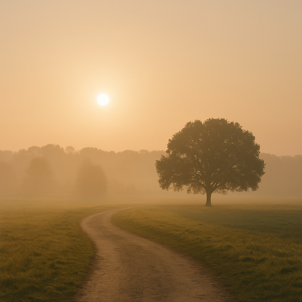 calm sunset walk